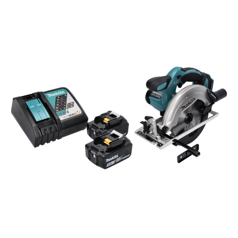 Makita DSS 611 RT Akku Handkreissäge 18 V 165 mm + 2x Akku 5,0 Ah + Ladegerät