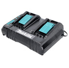 Makita DC 18 SH Caricabatterie doppio 2x 14,4 V / 2x 18 V ( 36 V ) LXT ( 199687-4 ) 2,6 Ampere