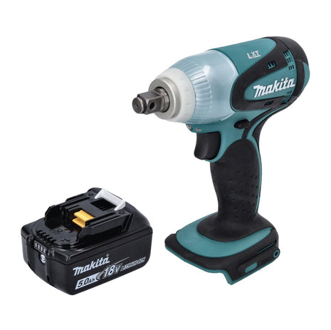 Makita DTW 251 T1 cordless impact wrench 18 V 230 Nm 1/2" + 1x rechargeable battery 5.0 Ah - without charger