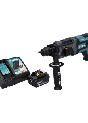 Taladro percutor inalámbrico Makita DHR 241 RT1 18 V 2,0 J SDS plus + 1x batería 5,0 Ah + cargador