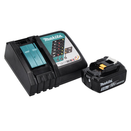 Makita DPJ 180 RT1J Akku Nutfräse 18 V 100 mm + 1x Akku 5,0 Ah + Ladegerät + Makpac - Toolbrothers