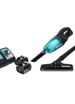 Makita DCL 180 RF B Aspirateur sans fil 18 V - noir + 2x Batteries 3,0 Ah + Chargeur