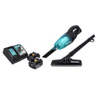 Makita DCL 180 RF B Aspirateur sans fil 18 V - noir + 2x Batteries 3,0 Ah + Chargeur