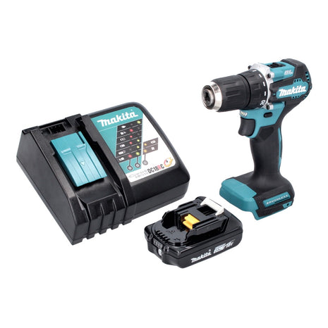 Makita DDF 487 RA1 cordless drill driver 18 V 40 Nm brushless + 1x rechargeable battery 2.0 Ah + charger