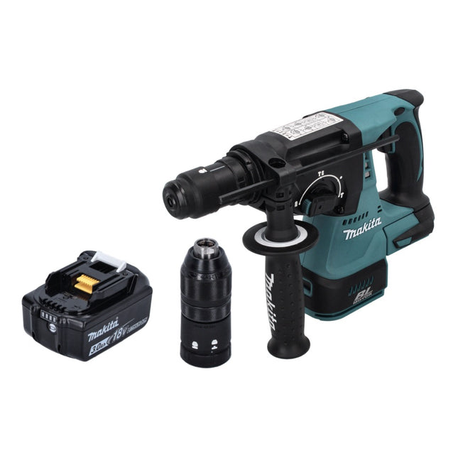 Martillo perforador a batería Makita DHR 243 F1 18 V SDS plus sin escobillas + 1x batería recargable 3,0 Ah - sin cargador