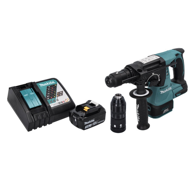 Martillo perforador a batería Makita DHR 243 RF1 18 V SDS plus Brushless + 1x batería recargable 3.0 Ah + cargador
