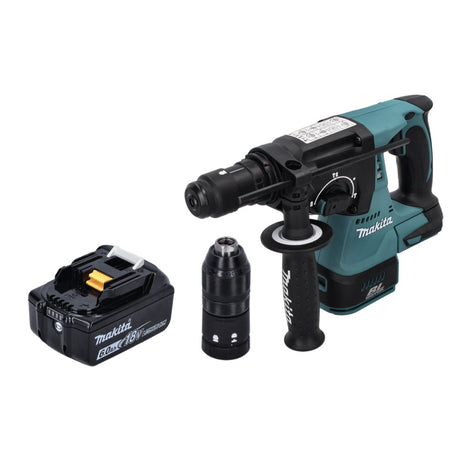 Makita DHR 243 G1 cordless hammer drill 18 V SDS plus Brushless + 1x rechargeable battery 6.0 Ah - without charger