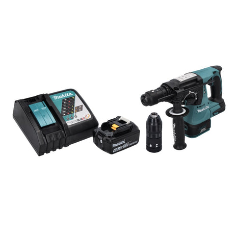 Makita DHR 243 RG1 cordless hammer drill 18 V SDS plus Brushless + 1x rechargeable battery 6.0 Ah + charger