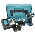 Makita DDF 487 RGJ Akku Bohrschrauber 18 V 40 Nm Brushless + 2x Akku 6,0 Ah + Ladegerät + Makpac - Toolbrothers