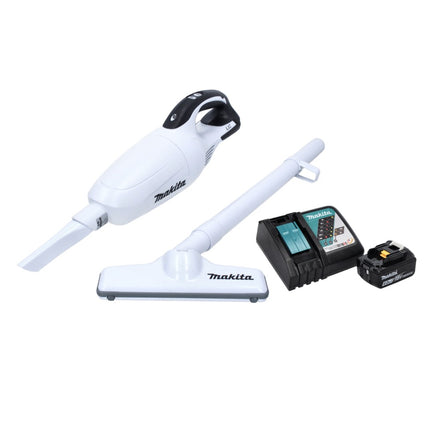Makita DCL 181 FRG1W Akku Staubsauger 18 V Weiß + 1x Akku 6,0 Ah + Ladegerät - Toolbrothers