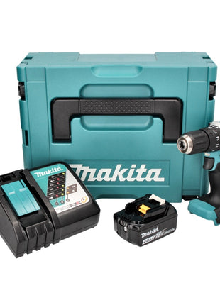 Makita DHP 487 RM1J Akku Schlagbohrschrauber 18 V 40 Nm Brushless + 1x Akku 4,0 Ah + Ladegerät + Makpac - Toolbrothers