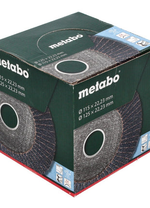 Metabo Lamellenschleifteller Fächerscheibe P 80 125 mm 22,23 mm  ( 10 x 623149000 ) für Winkelschleifer