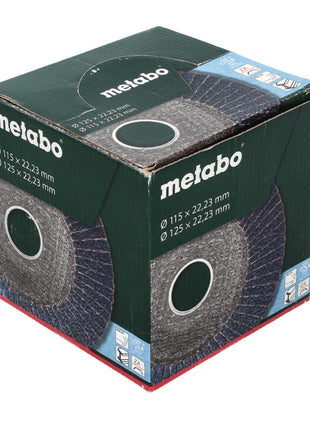 Metabo Disque à lamelles, P120 125 mm 22,23 mm (10 x 623154000) pour meuleuse d'angle