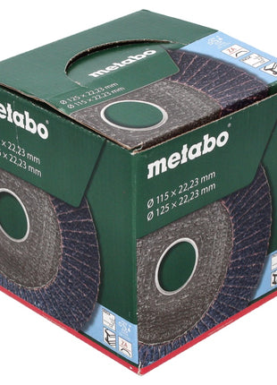 Metabo Plateau abrasif à lamelles P 40 - 125 mm - 22,23 mm pour meuleuses d'angle (20 x 623147000)