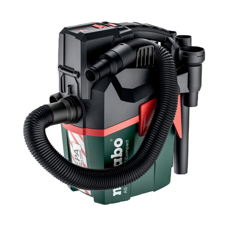 Metabo AS 18 HEPA PC Aspirador de batería compacto 18 V 6 l (602029850) Aspirador en seco y húmedo solo con función de soplado - sin batería, sin cargador