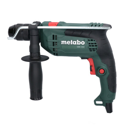 Metabo SBE 650 Set Schlagbohrmaschine 320 W 10 Nm ( 600742870 ) + 79 tlg. Bit Bohrer Set + Koffer