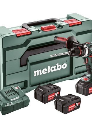 Metabo BS 18 LTX Impuls Set Trapano avvitatore a batteria 18V 110Nm ( 602191960 ) + 3x Batterie 4,0 Ah + Caricabatterie + Valigetta metaBOX