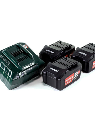 Metabo BS 18 LTX Perceuse-visseuse sans fil 18 V 110 Nm (602191960) + 3x Batteries rechargeables 4.0 Ah + Chargeur + Coffret metaBOX