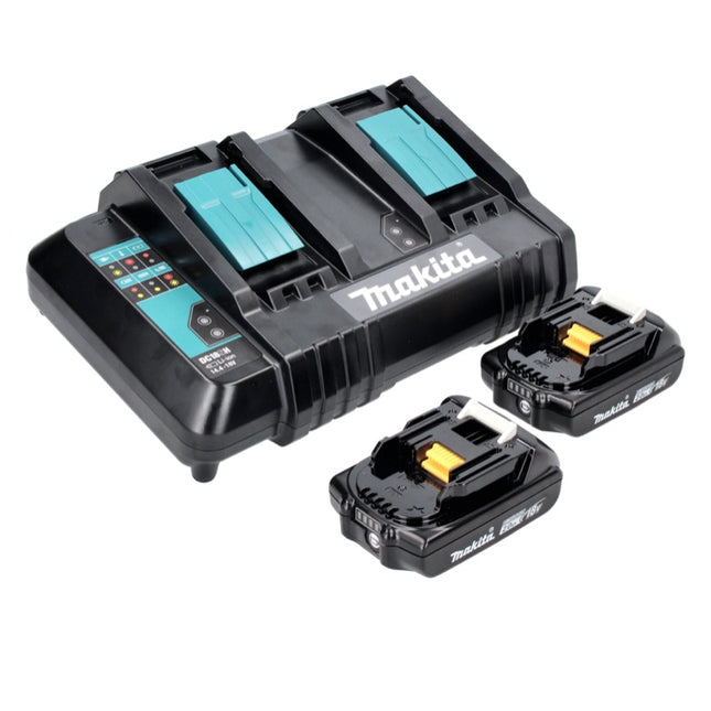 Makita Power Source Kit 18 V with 2x BL 1820 B 2.0 Ah battery ( 197254-9 ) + DC 18 SH double charger ( 199687-4 )