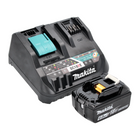 Kit di alimentazione Makita 18 V con - 1x batteria BL 1860 B 6,0 Ah (197422-4) + caricatore rapido multiplo DC 18 RE (198720-9)
