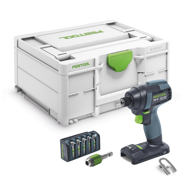 Festool TID 18-Basic Akku Schlagschrauber 18 V 180 Nm 1/4" ( 576481 ) + 6 tlg. Bitset + Systainer - ohne Akku, ohne Ladegerät