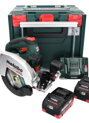 Metabo KS 18 LTX 66 BL Akumulatorowa pilarka tarczowa 18 V 165 mm ( 611866810 ) + 2x akumulator 8,0 Ah + ładowarka + metaBOX