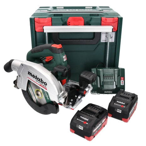 Scie circulaire à main sur batterie Metabo KS 18 LTX 66 BL 18 V 165 mm (611866810) + 2x batterie 8,0 Ah + chargeur + métaBOX