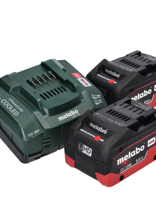 Metabo KS 18 LTX 66 BL Akumulatorowa pilarka tarczowa 18 V 165 mm ( 611866810 ) + 2x akumulator 8,0 Ah + ładowarka + metaBOX