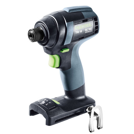 Festool TID 18 HPC 4.0 I-Plus cordless impact wrench 18 V 180 Nm 1/4" ( 576482 ) + 2x rechargeable battery 4.0 Ah + charger + 6-piece bit set + systainer
