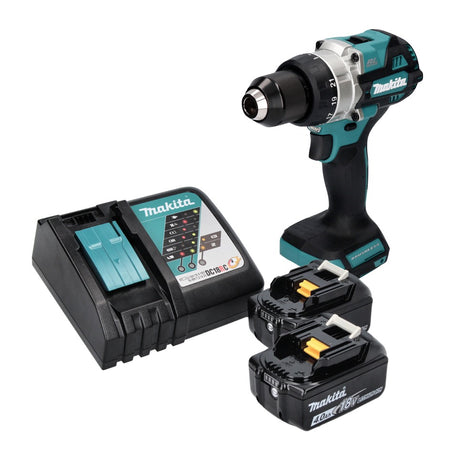 Makita DDF 486 RM cordless drill driver 18 V 130 Nm brushless + 2x rechargeable battery 4.0 Ah + charger