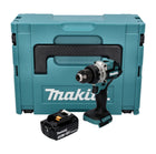 Makita DDF 486 F1J cordless drill driver 18 V 130 Nm brushless + 1x rechargeable battery 3.0 Ah + Makpac - without charger