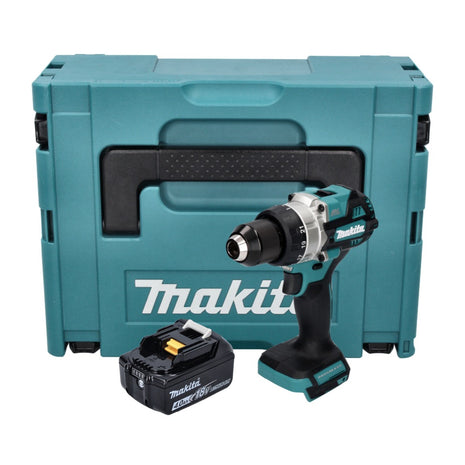 Makita DDF 486 M1J taladro atornillador inalámbrico 18 V 130 Nm sin escobillas + 1x batería 4,0 Ah + Makpac - sin cargador