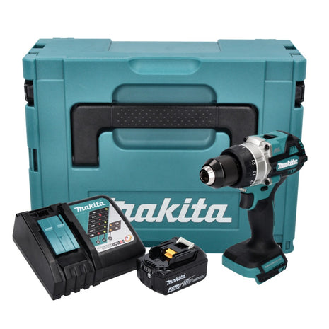 Makita DDF 486 RM1J akumulatorowa wiertarko-wkrętarka 18 V 130 Nm bezszczotkowa + 1x akumulator 4,0 Ah + ładowarka + Makpac