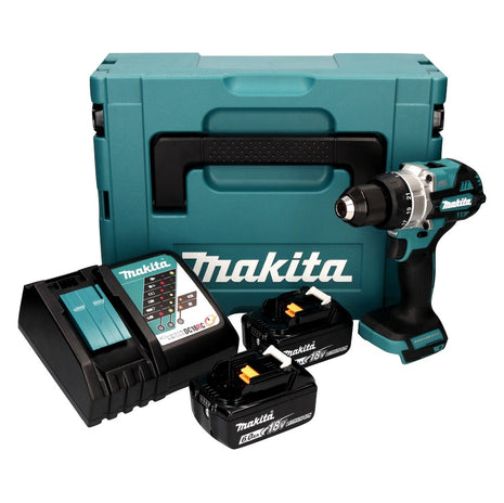 Makita DDF 486 RGJ cordless drill driver 18 V 130 Nm brushless + 2x rechargeable battery 6.0 Ah + charger + Makpac