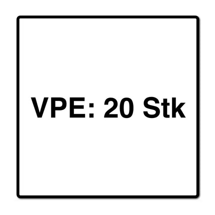 Metabo 20x Vlies Filterbeutel 6 L ( 4x 630164000 ) für AS 18 L PC Compact / AS 18 HEPA PC Compact
