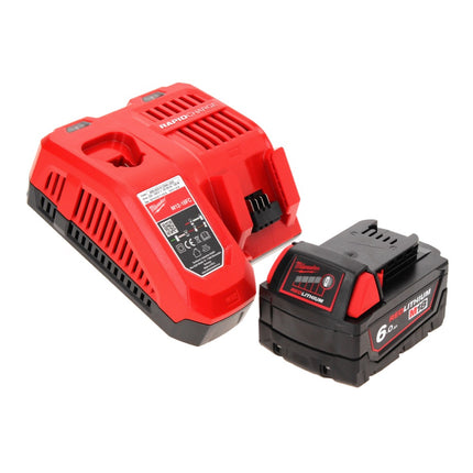 Milwaukee M18 FMT-601X FUEL multiherramienta a batería 18 V sin escobillas + 1x batería 6.0 Ah + cargador + set de accesorios 7 piezas + caja HD