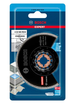 Bosch EXPERT ACZ 85 RD4 Diamant Segmentsägeblatt Starlock 85 mm 10 Stk. ( 2608900035 ) für Fliesen - Nachfolger von 2608664482