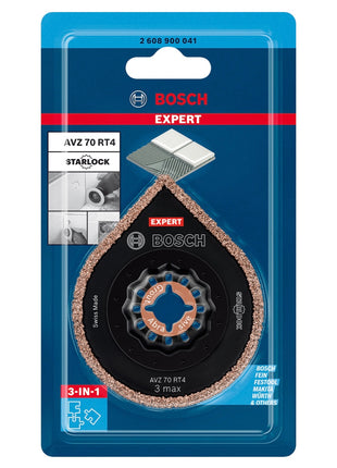 Bosch EXPERT 3 Max AVZ 70 RT4 removedor de mortero Starlock 87 x 70 mm 10 piezas (2608900042) para mortero de carburo - sucesor de 2608664490