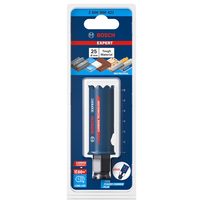 Bosch EXPERT Tough Material Lochsäge 25 x 60 mm Carbide ( 2608900421 ) Universal - Nachfolger von 2608594165