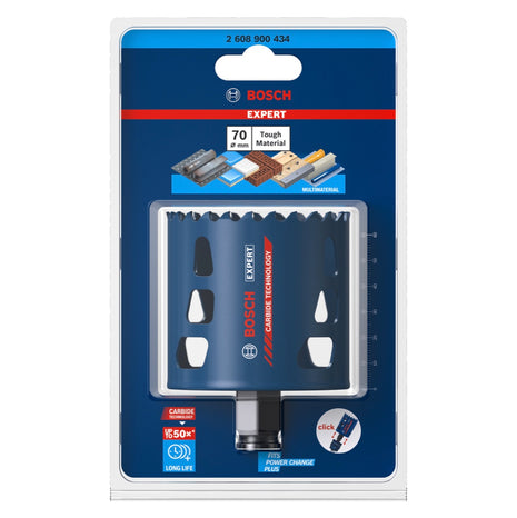 Bosch EXPERT Tough Material Lochsäge 70 x 60 mm Carbide ( 2608900434 ) Universal - Nachfolger von 2608594177