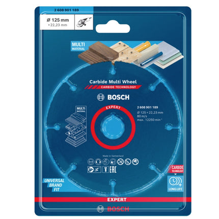Bosch EXPERT Carbide Multi Wheel Trennscheibe 125 x 22.23 mm ( 2608901189 ) - Nachfolger von 2608623013 - Toolbrothers