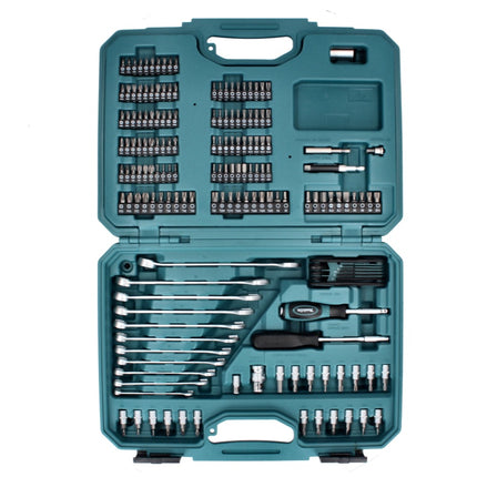 Juego de herramientas Makita 221 piezas de acero al cromo vanadio (E-10883) broca/llave combinada/llave de tubo/destornillador/trinquete