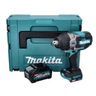 Makita TW 001 GM101 Llave de impacto sin cable 40 V max. 1800 Nm Brushless XGT + 1x batería recargable 4.0 Ah + Makpac - sin cargador