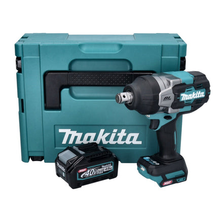 Makita TW 001 GM101 Llave de impacto sin cable 40 V max. 1800 Nm Brushless XGT + 1x batería recargable 4.0 Ah + Makpac - sin cargador