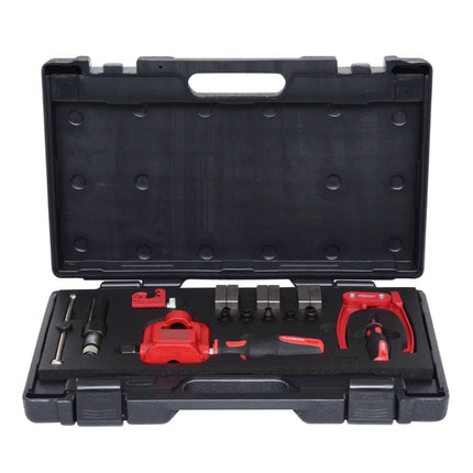 KS Tools Flarefix 1 juego de herramientas de abocardado universal 16 piezas (122.1290) para líneas de freno e hidráulicas