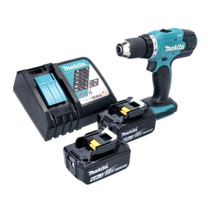 Makita DDF 453 RG Akku Bohrschrauber 18 V 42 Nm + 2x Akku 6,0 Ah + Ladegerät