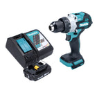 Taladro percutor inalámbrico Makita DHP 486 RA1 18 V 130 Nm sin escobillas + 1x batería 2,0 Ah + cargador