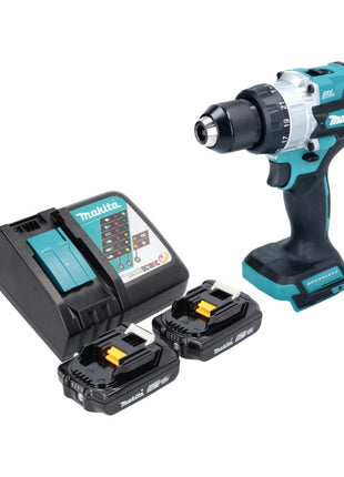 Makita DHP 486 RA trapano a percussione a batteria 18 V 130 Nm brushless + 2x batteria ricaricabile 2,0 Ah + caricabatterie