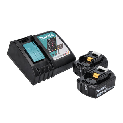 Taladro de percusión sin cable Makita DHP 486 RF 18 V 130 Nm sin escobillas + 2x batería recargable 3,0 Ah + cargador