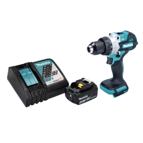 Makita DHP 486 RM1 Perceuse-visseuse à percussion sans fil 18 V 130 Nm Brushless + 1x batterie 4,0 Ah + chargeur